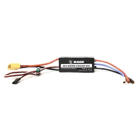 Plastiflex Company Inc Rage RC RGRB1251 Super Cat SC700BL Water-Cooled 40A Brushless ESC RGRB1251